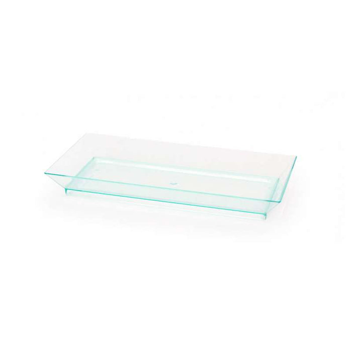 Elément de plateau réemployable plastique vert transparent "Klarity"  130x62mm-200Pcs