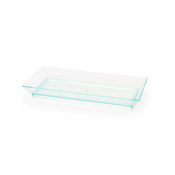 Elément de plateau réemployable plastique vert transparent "Klarity"  130x62mm-200Pcs