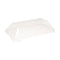Couvercle dôme transparent en plastique PET pour mise en bouche Klarity 130x65mm-200Pcs