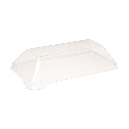 Couvercle dôme transparent en plastique PET pour mise en bouche Klarity 130x65mm-200Pcs