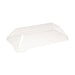 Couvercle dôme transparent en plastique PET pour mise en bouche Klarity 130x65mm-200Pcs