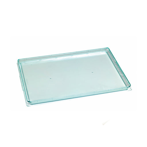 Plateau plastique réemployable PS vert transparent "Klarity"  380x274mm H18mm-50Pcs