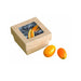 Boîte "Kray" carrée carton brun avec couvercle à fenêtre 85x85mm H40mm 200ml - 250Pcs