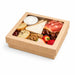 Boite "Kray" carrée carton brun avec couvercle à fenêtre en PLA  205x205mm H40mm 1300ml - 200Pcs