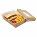 Boite "Kray" rectangulaire carton avec couvercle à fenêtre  225x155mm H50mm - 100Pcs