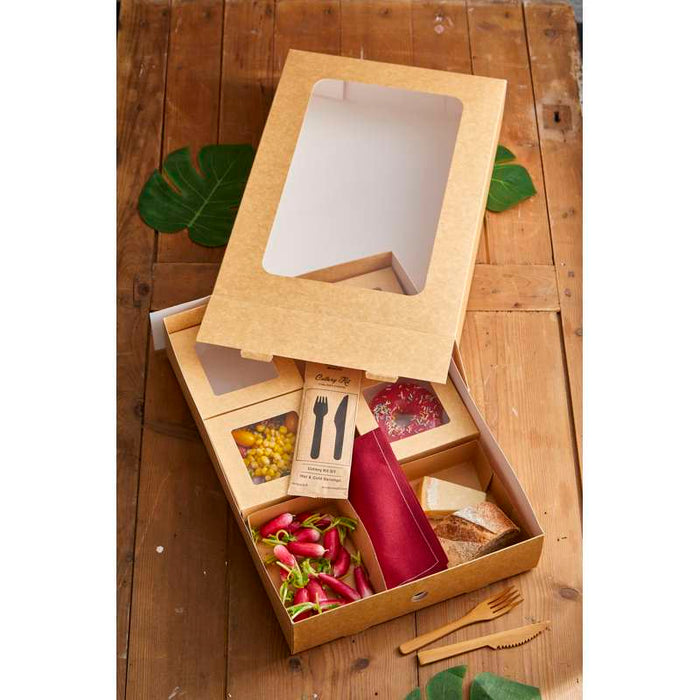 Plateau en carton kraft 305x220mm H82mm-100Pcs