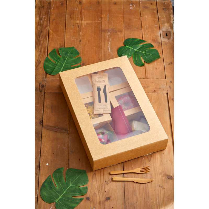 Plateau en carton kraft 305x220mm H82mm-100Pcs