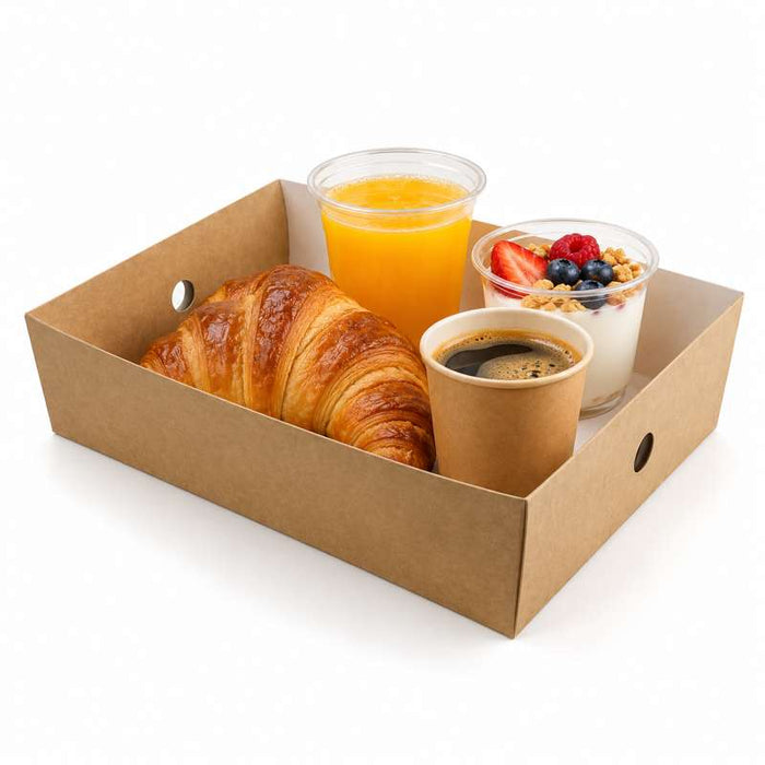 Plateau en carton kraft 305x220mm H82mm-100Pcs