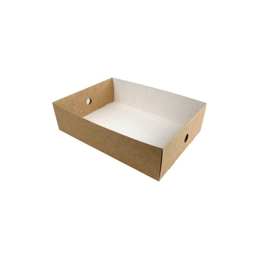 Plateau en carton kraft 305x220mm H82mm-100Pcs