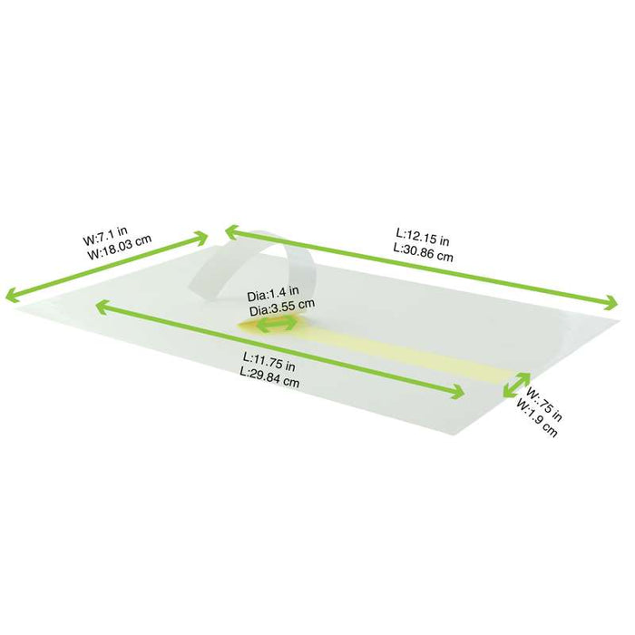 Etiquette autocollante blanche  300x20mm-500Pcs