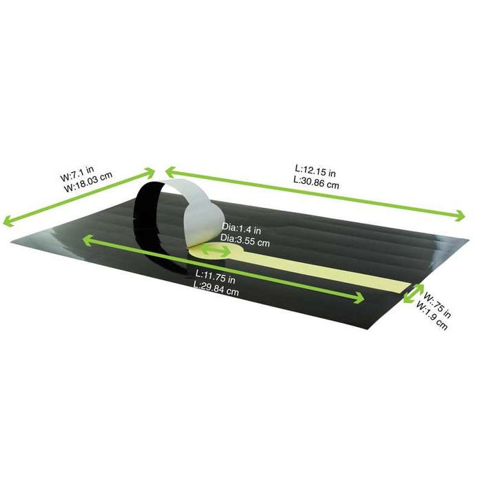 Etiquette autocollante noire  300x20mm-500Pcs