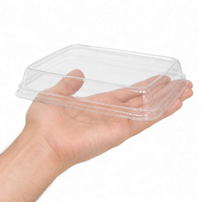 Couvercle dôme transparent en plastique PET pour plateau 170x225mm H27mm-500Pcs