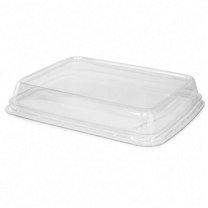 Couvercle dôme transparent en plastique PET pour plateau 170x225mm H27mm-500Pcs