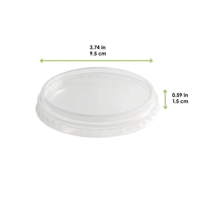 Couvercle plat transparent en plastique  H15mm-1000Pcs
