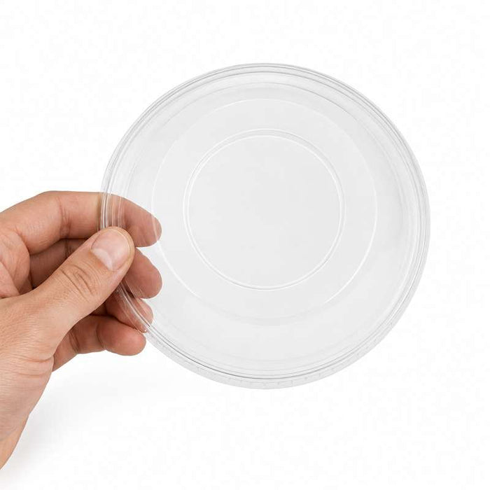 Couvercle rentrant transparent en PET Ø117mm - 500Pcs