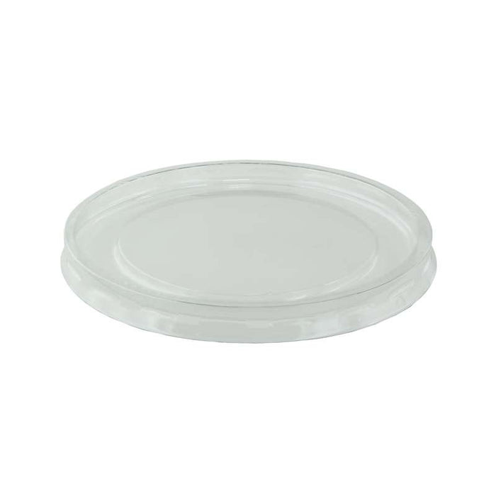Couvercle plat transparent en plastique PET avec trou croisillon pour pot Deli-1000Pcs