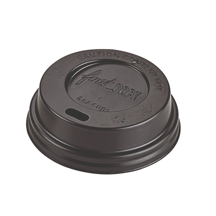 Couvercle bombé noir à bec pour petit gobelet Ø62mm H20mm - 1000Pcs