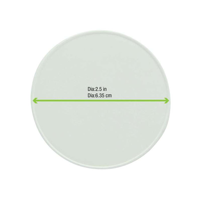 Couvercle en carton blanc pour le chaud et le froid Ø62mm - 1000Pcs