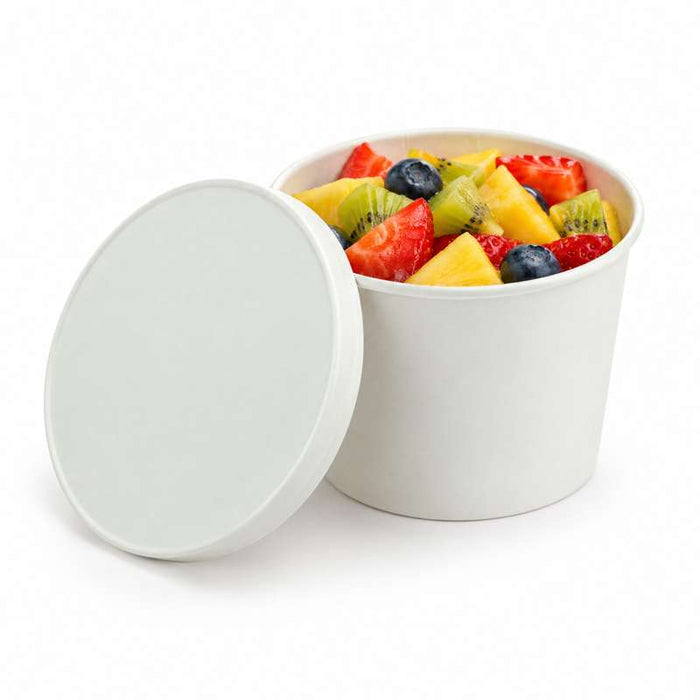 Couvercle carton blanc chaud et froid  H8mm-1000Pcs