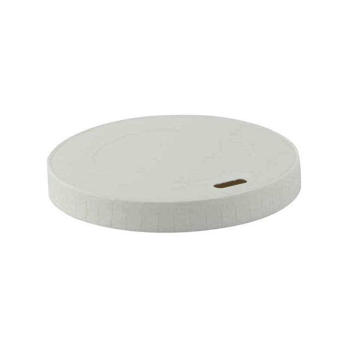 Couvercle plat en carton blanc sans plastique Ø80mm - 1000Pcs