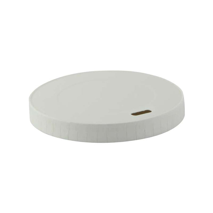 Couvercle en carton blanc percé pour chaud et froid Ø80mm - 1000Pcs