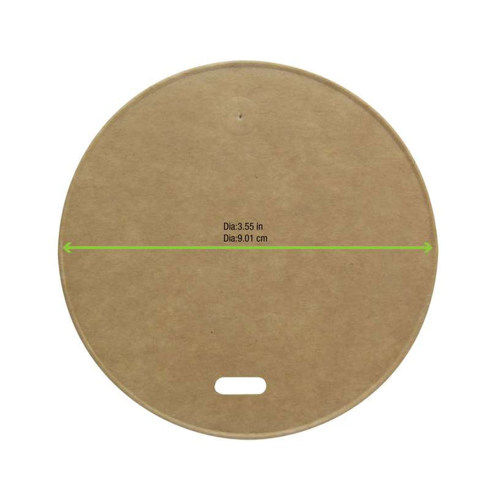 Couvercle carton kraft chaud et froid  H11mm-1000Pcs
