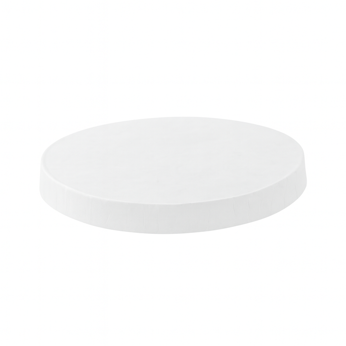 Couvercle plat blanc en carton sans matière plastique, Waterbased  H10mm-1000Pcs