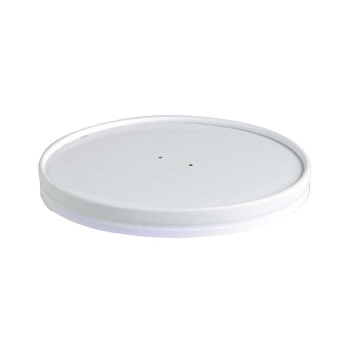 Couvercle carton blanc perforé pour chaud et froid Ø150mm - 360Pcs
