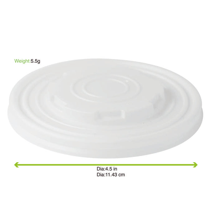 Couvercle CPLA blanc   H10mm-1000Pcs