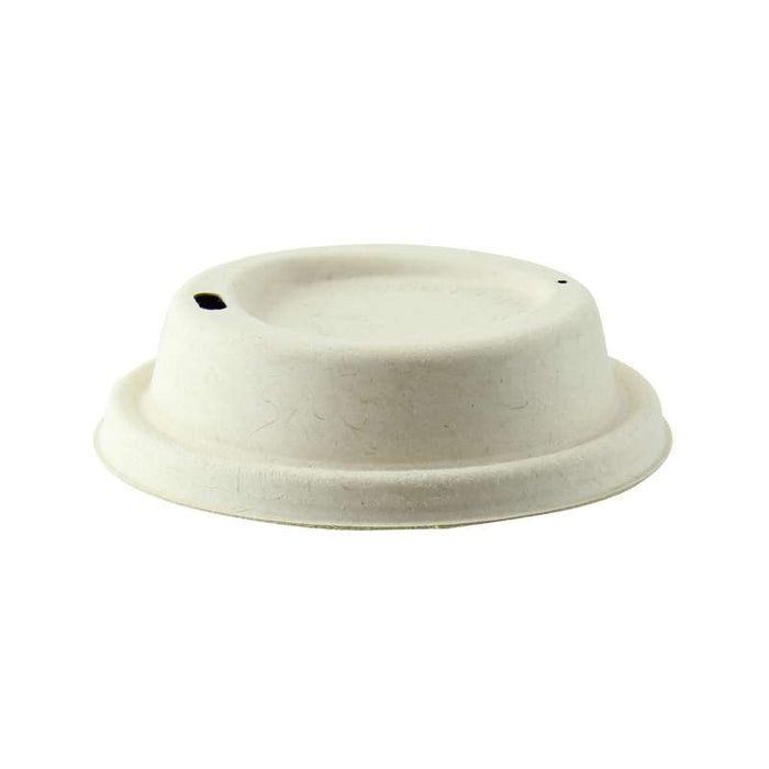 Couvercle dôme en pulpe brune avec bec verseur Ø95mm H23mm - 1000Pcs