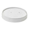 Couvercle plat blanc en carton kraft perforé pour la vapeur  H15mm-500Pcs