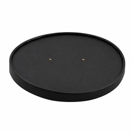 Couvercle plat brun en carton kraft perforé pour la vapeur  H16mm-360Pcs