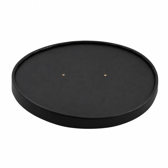 Couvercle plat brun en carton kraft perforé pour la vapeur  H16mm-360Pcs