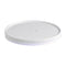 Couvercle plat blanc en carton kraft perforé pour la vapeur  H16mm-360Pcs