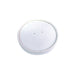 Couvercle plat blanc en carton kraft perforé pour la vapeur-500Pcs