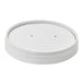 Couvercle plat blanc en carton kraft perforé pour la vapeur  H15mm-500Pcs