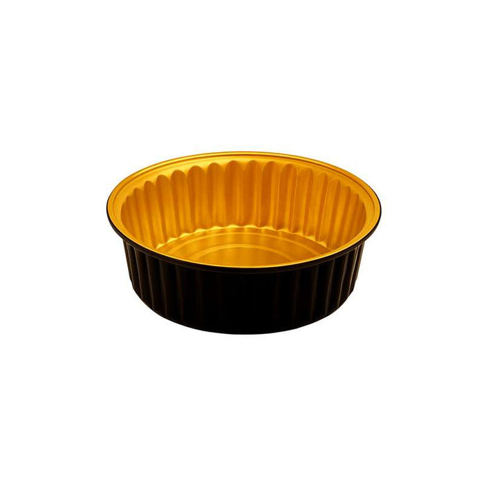 Pot aluminium noir et or Opseal Ø140mm H45mm 520ml - 600Pcs
