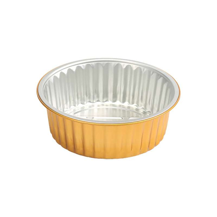Pot rond en aluminium doré "Opseal" Ø180mm H80mm 1370ml - 300Pcs