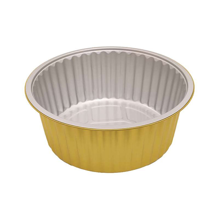 Pot géant en aluminium argent et or "Opseal" Ø280mm H110mm 5L - 120Pcs
