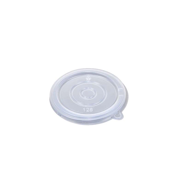 Couvercle Opseal translucide en PP pour pot aluminium Ø128mm - 600Pcs