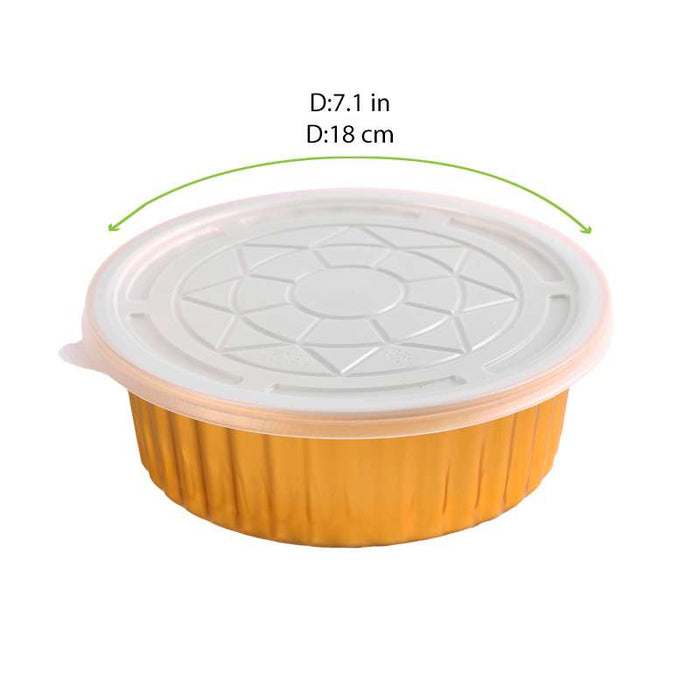 Couvercle Opseal translucide en PP pour pot 210LU1801370 Ø180mm - 300Pcs