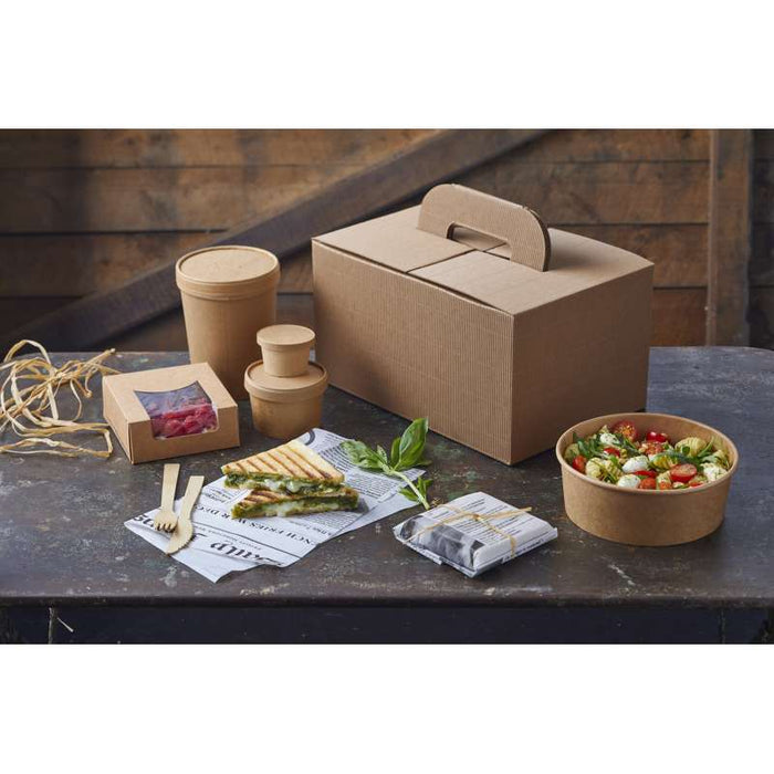 Saladier rond en carton kraft "Buckaty"   H82mm 1560ml-360Pcs