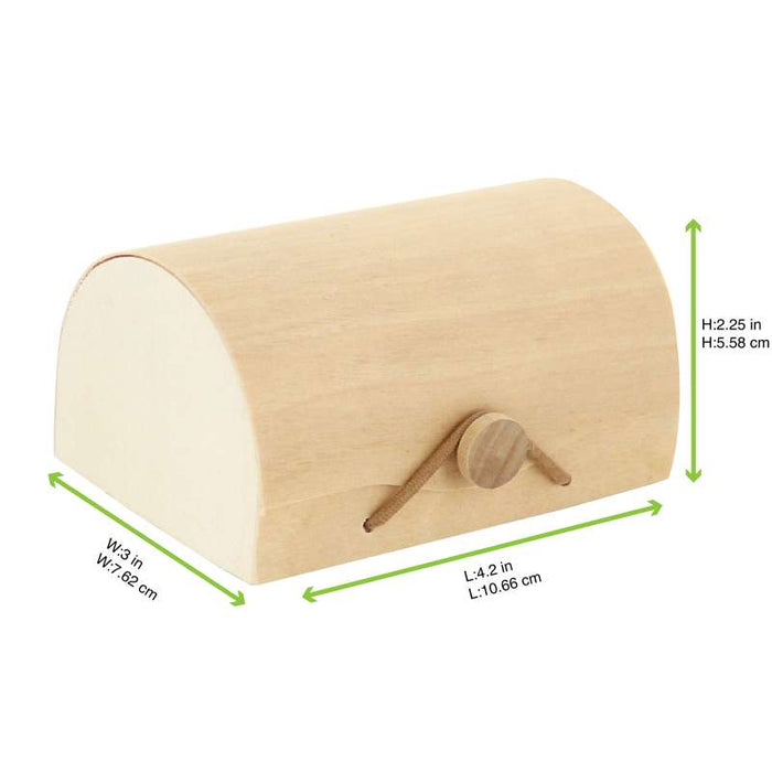 Boite mini bûche bois pour 3 macarons  110x80mm H55mm - 100Pcs
