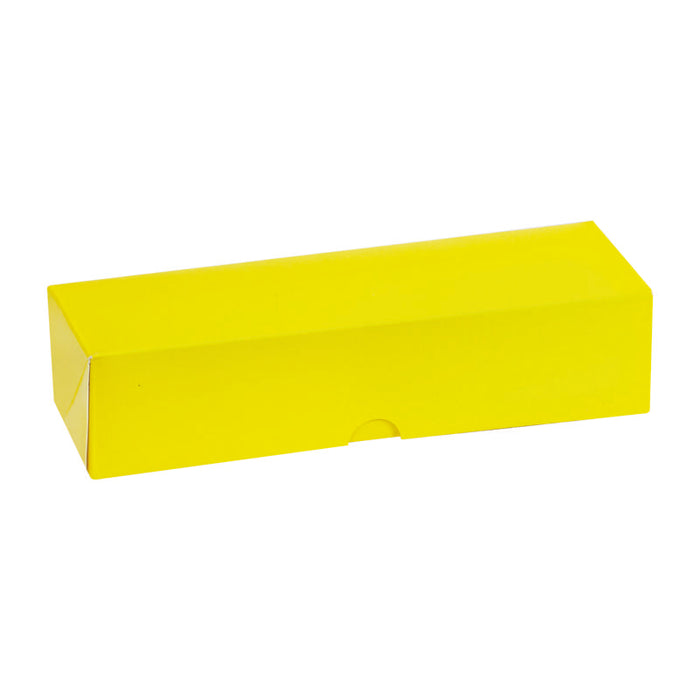 Étui jaune pour une rangée de 7 macarons 215x70mm H50mm - 250Pcs