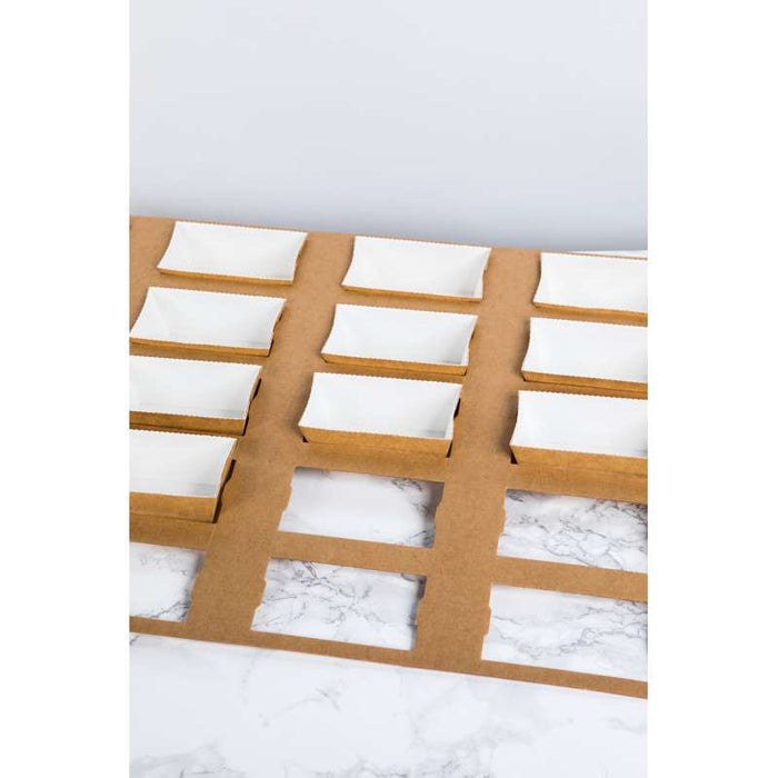 Moule de cuisson carton microflute rectangulaire  208x84mm H55mm-180Pcs