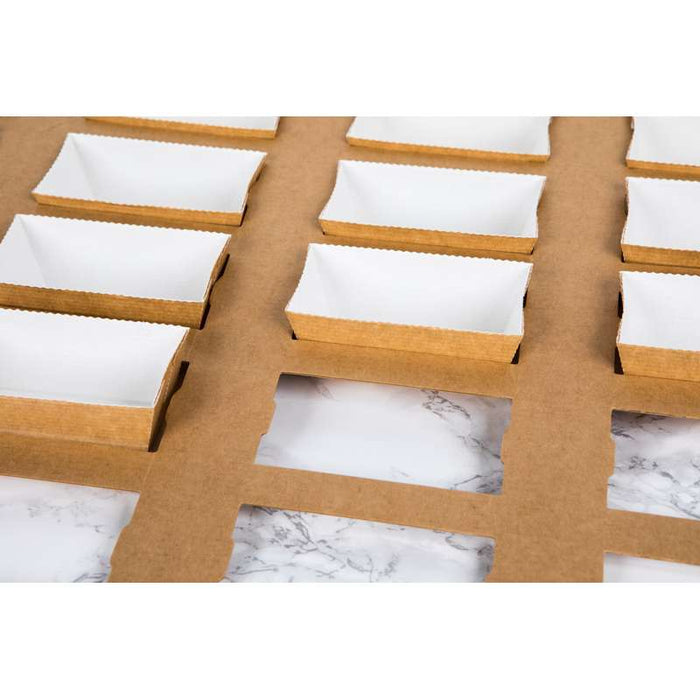Moule de cuisson carton microflute rectangulaire  208x84mm H55mm-180Pcs