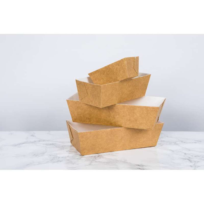 Moule de cuisson carton microflute rectangulaire  208x84mm H55mm-180Pcs