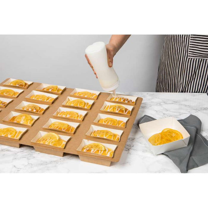 Moule de cuisson carton microflute rectangulaire  208x84mm H55mm-180Pcs