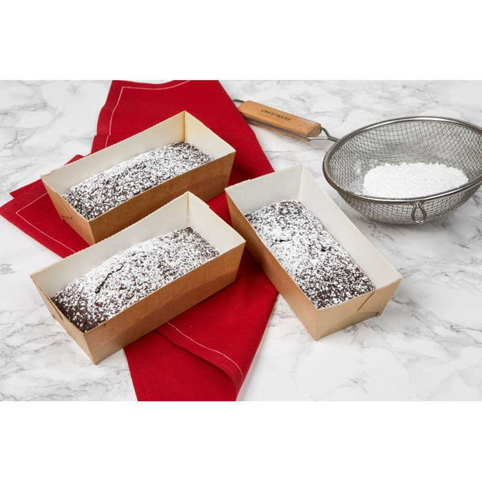 Moule de cuisson carton microflute rectangulaire  208x84mm H55mm-180Pcs