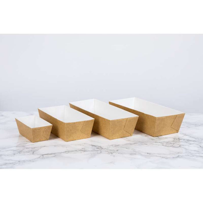 Moule de cuisson carton microflute rectangulaire  208x84mm H55mm-180Pcs